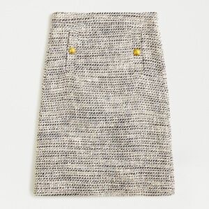 NWT NEW JCrew A-Line Skirt Speckled Tweed Made in Italy